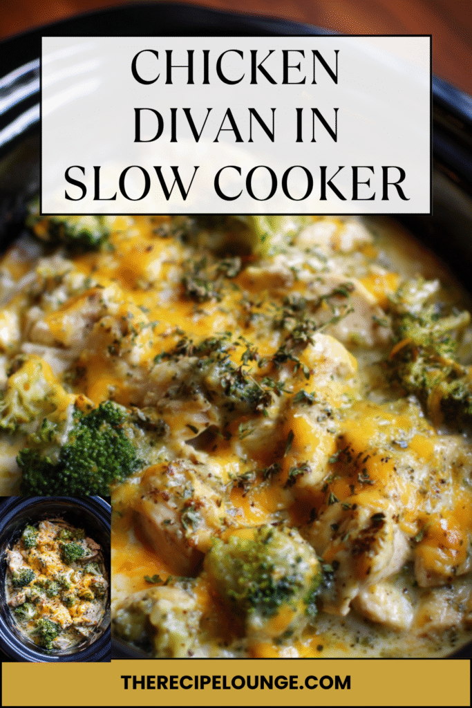 Chicken Divan in Slow Cooker: The Creamy Classic Reinvented 10 chicken divan in slow cooker topped with cheese and herbs