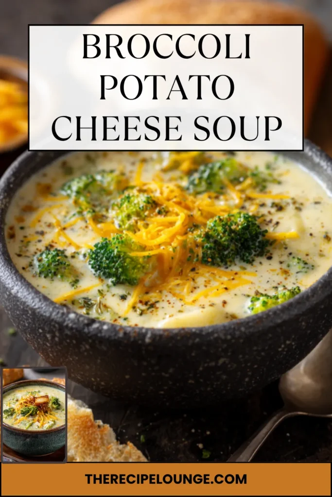 Broccoli Potato Cheese Soup: The Coziest Bowl of Comfort 3 3 6