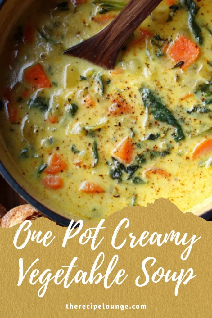 One Pot Creamy Vegetable Soup (Cozy & Comforting!) 4 4 3