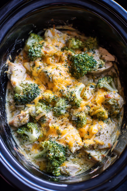 Chicken Divan in Slow Cooker: The Creamy Classic Reinvented 8 chicken divan in slow cooker with broccoli and cheddar cheese