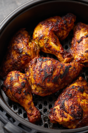 Fake BBQ Chicken in Air Fryer Slow Cooker: Flavor Without the Grill 8 fake BBQ chicken in air fryer slow cooker after crisping