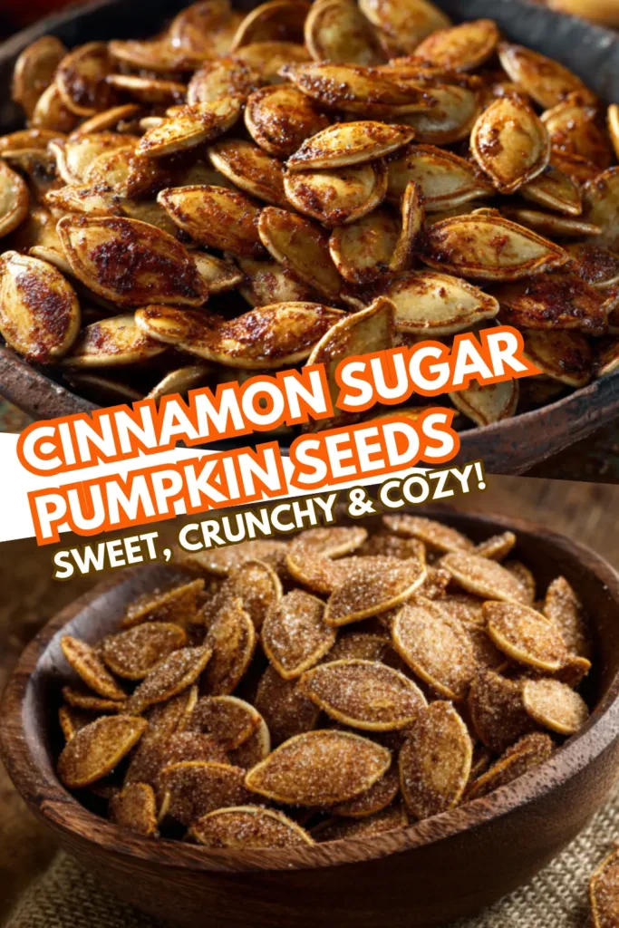 Sweet Cinnamon Sugar Pumpkin Seeds Recipe 2 23 cinnamon sugar pumpkin seeds