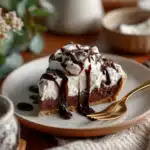 Mudpies Recipe That Will Melt in Your Mouth 11 anouar.amine 60995 Slice of finished mudpie on a plate with whi 96e59d6c 7718 440a b2dd 431e10bca741