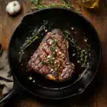 Denver Steak: How to Cook the Juiciest Cut You've Never Tried 5 Denver steak cooking in a cast iron pan