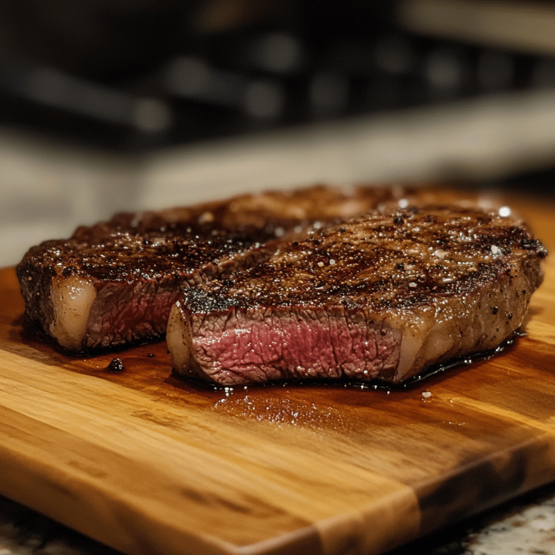 The Juiciest Rib Eye Steak Recipe for Every Home Cook 7 eye steak in cast iron skillet