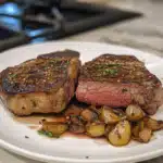 The Juiciest Rib Eye Steak Recipe for Every Home Cook 6 juicy rib eye steak on cutting board