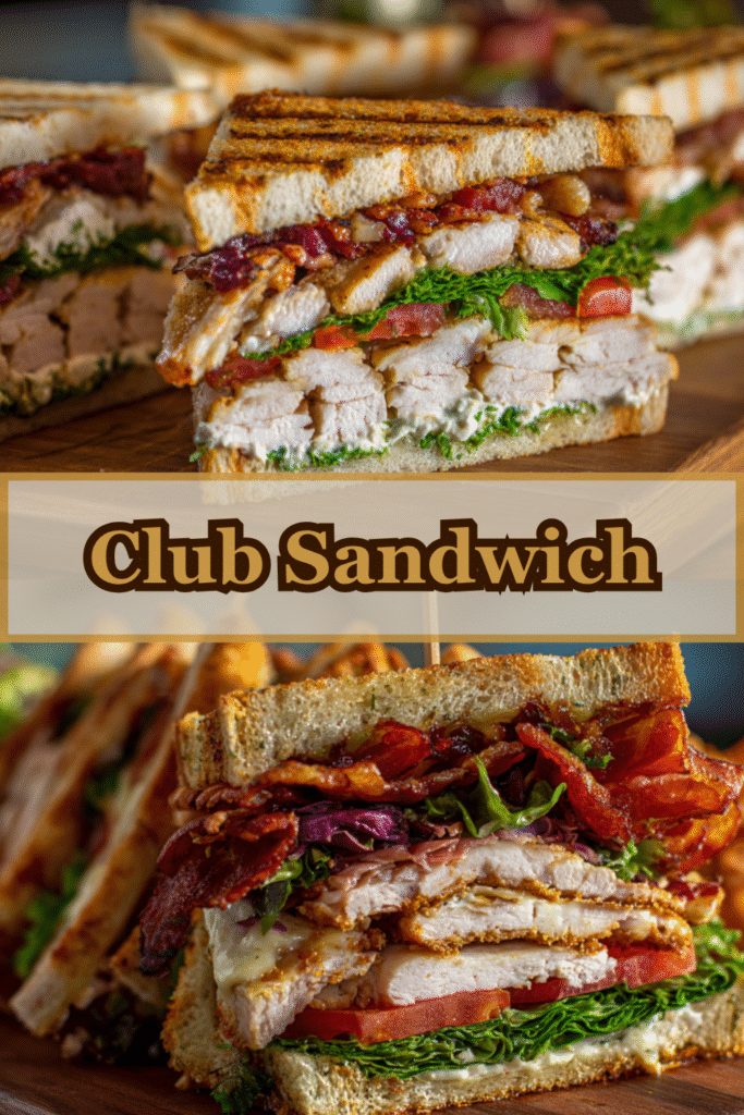Ultimate Club Sandwich with Turkey, Ham & Bacon 2 1 2