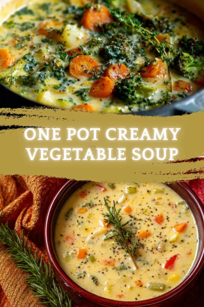 One Pot Creamy Vegetable Soup (Cozy & Comforting!) 2 2 3