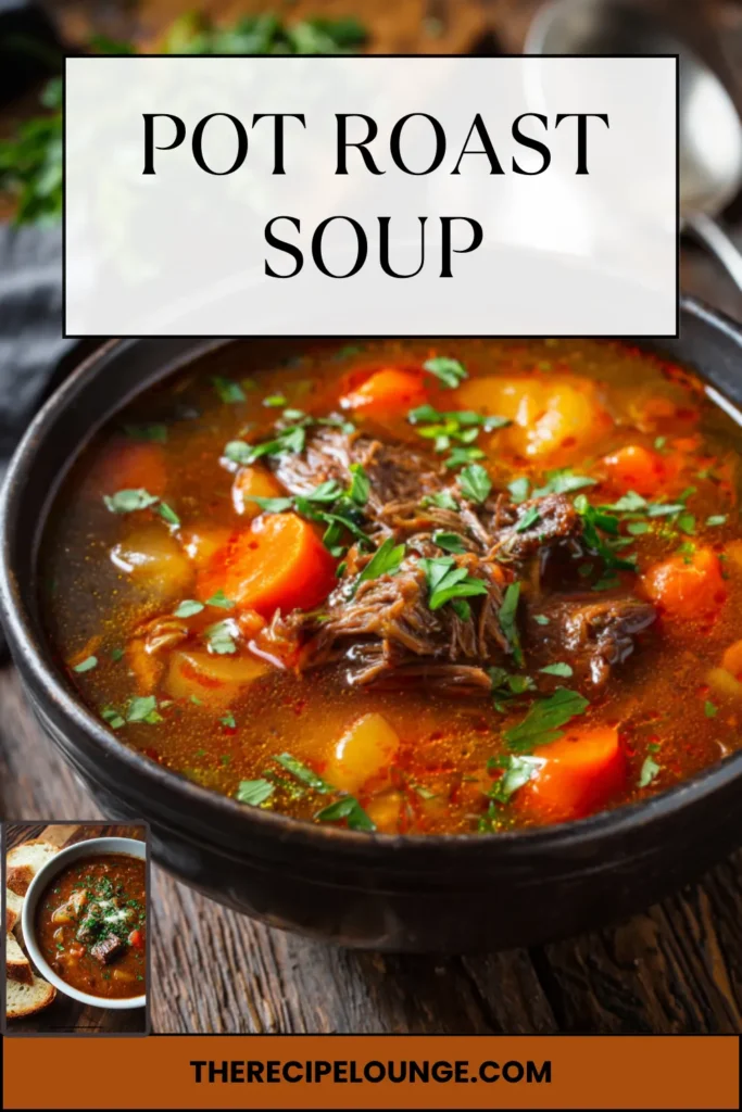 Hearty 30-Minute Pot Roast Soup with Leftover Beef 3 3 11 1