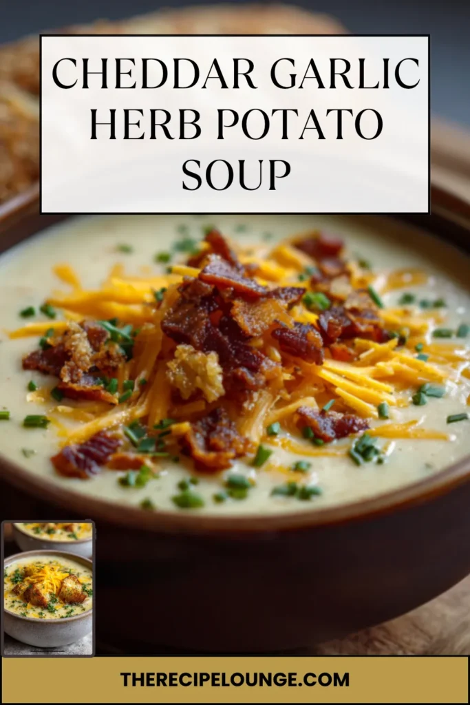 Cozy Cheddar Garlic Herb Potato Soup (Rich, Creamy & Easy!) 3 3 9 1