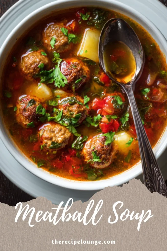 Creamy One Pot Italian Meatball Soup 4 4 11 1