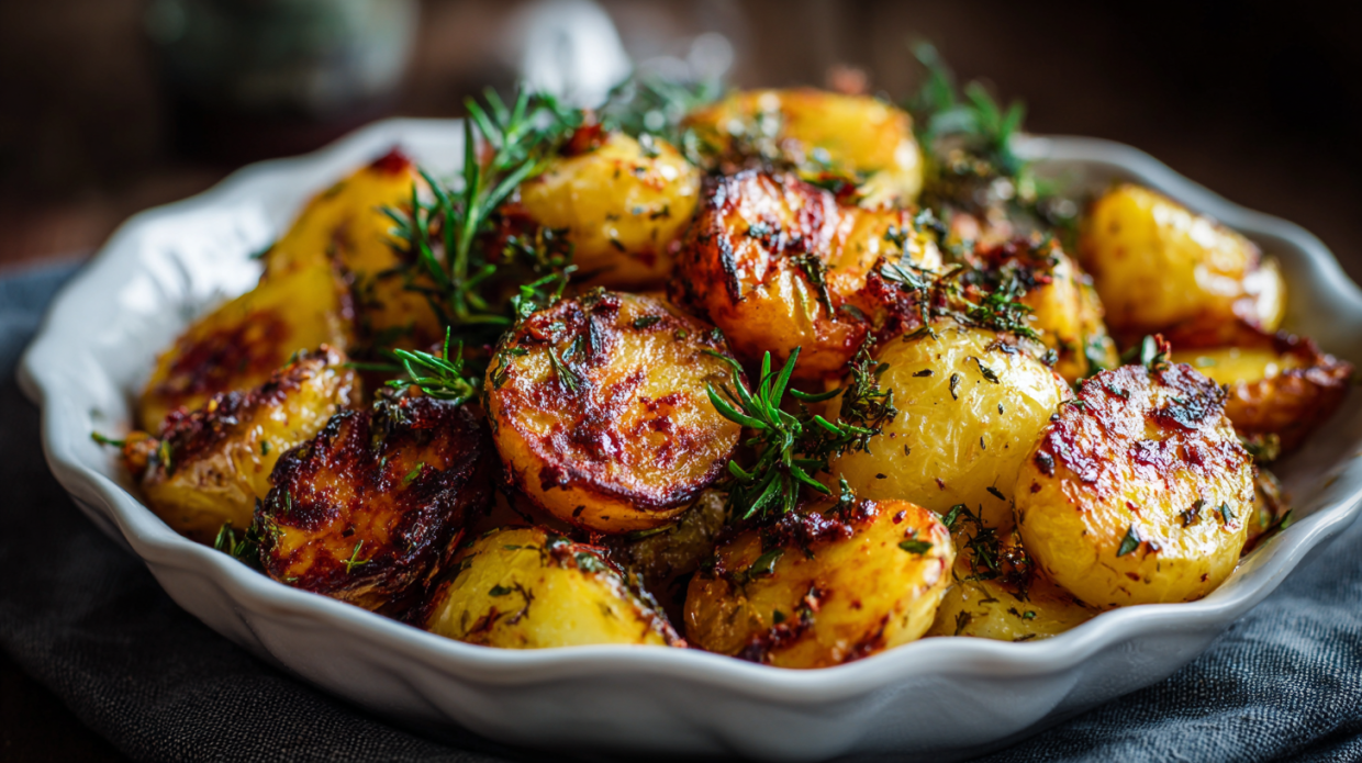 Greek Feta Roast Potatoes Crispy, Zesty & Inspired by the Mediterranean