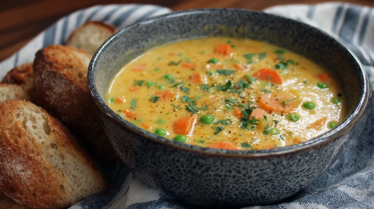 One Pot Creamy Vegetable Soup (Cozy & Comforting!)