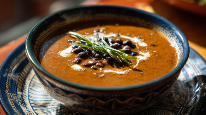 Cozy Pumpkin Black Bean Soup