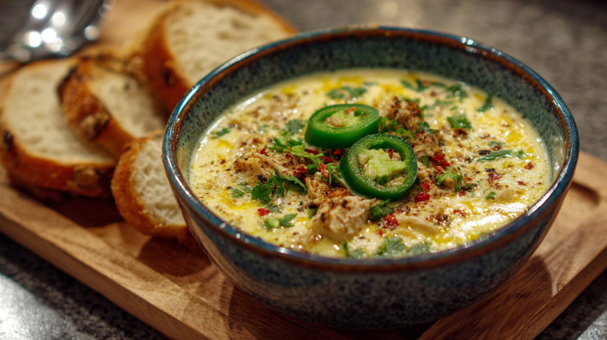 Spicy Jalapeño Popper Chicken Soup