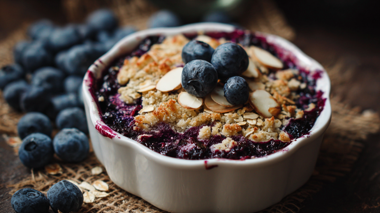 Blueberry Rustic Crumble Recipe with Oats (Cozy, Easy & Homemade)