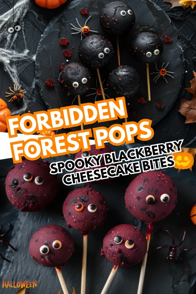 Forbidden Forest Blackberry Cheesecake Pops – A Magical Dessert for Parties 2 1 34 1
