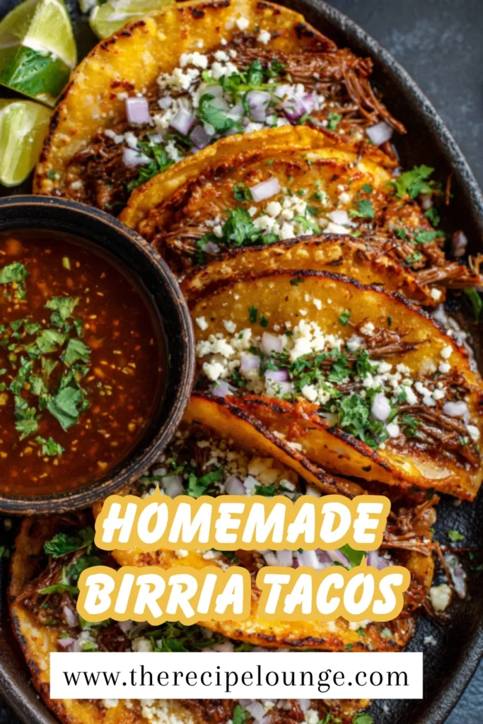 Homemade Birria Tacos with Dipping Sauce 4 4 18 4
