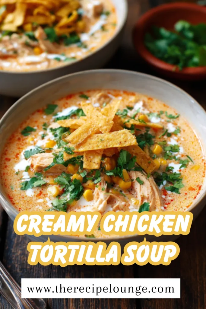 Creamy Chicken Tortilla Soup 4 4 21 3