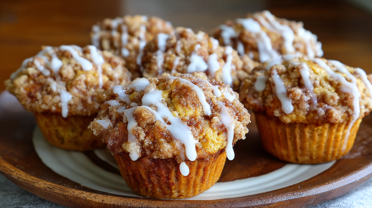 Apple Pumpkin Streusel Muffins (Small Batch)