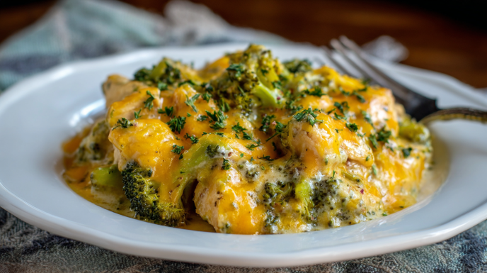 Crockpot Broccoli Cheddar Chicken  Creamy, Cheesy Comfort Food!