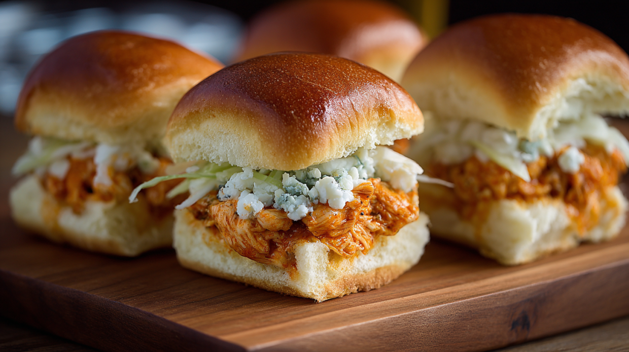 Spicy Buffalo Chicken Sliders