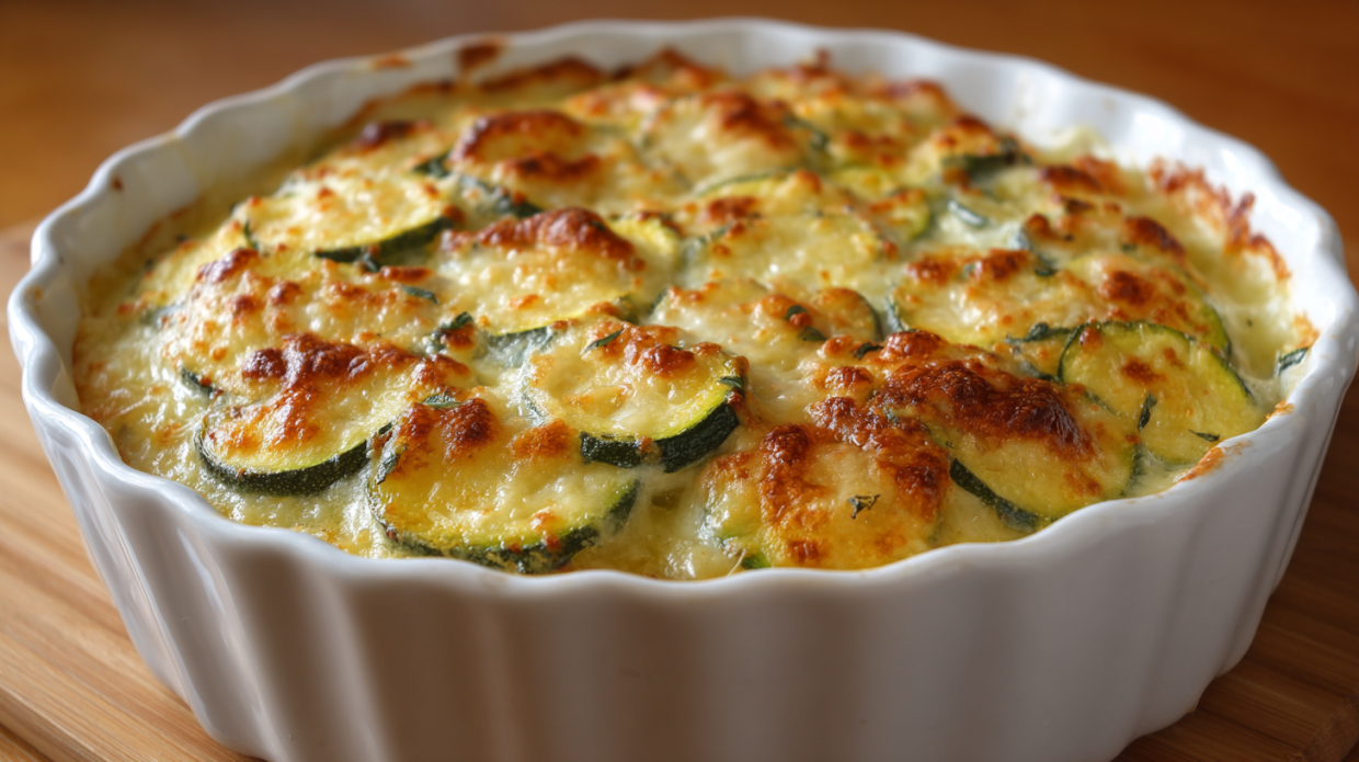 Cheesy Garlic Zucchini & Squash Bake (Quick + Delicious!)