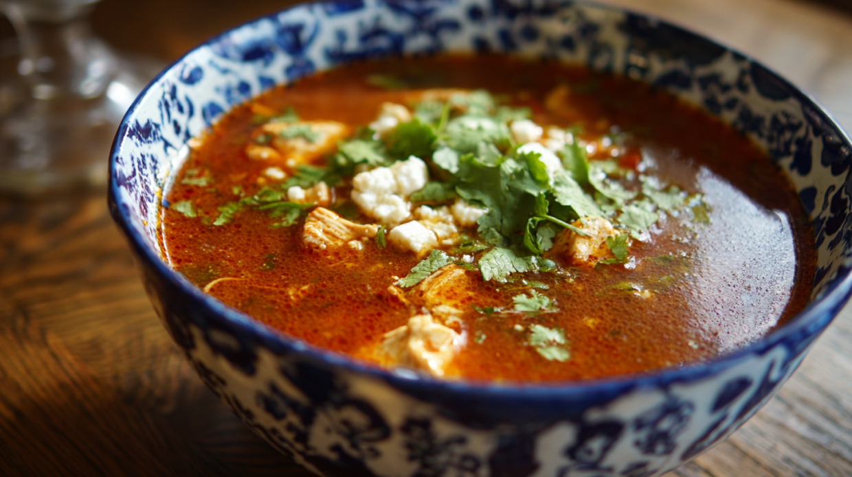 Creamy Chile Relleno Chicken Soup (Keto & Low Carb)