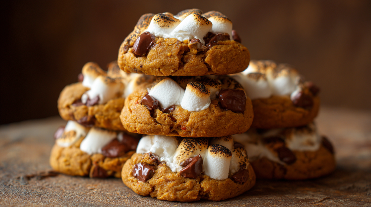 Pumpkin S’mores Cookies