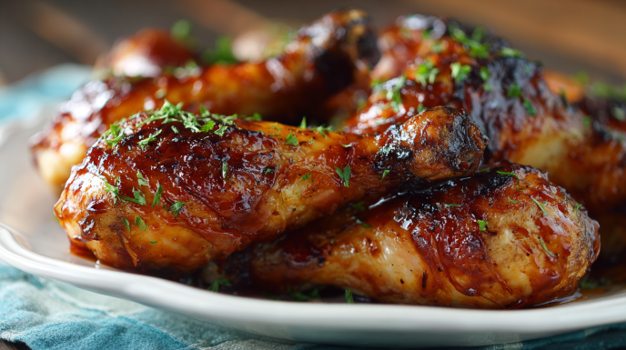 Slow Cooker BBQ Chicken Legs
