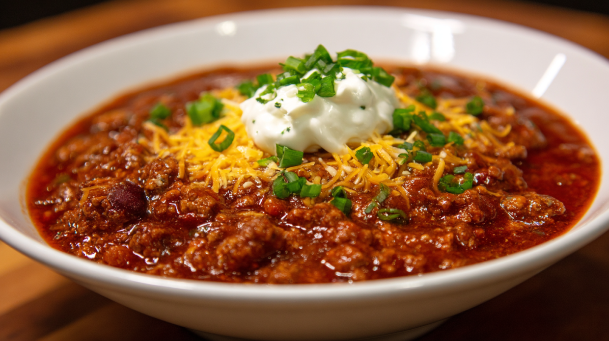 The Ultimate Game Day Chili (with Ground Beef & Beans!)