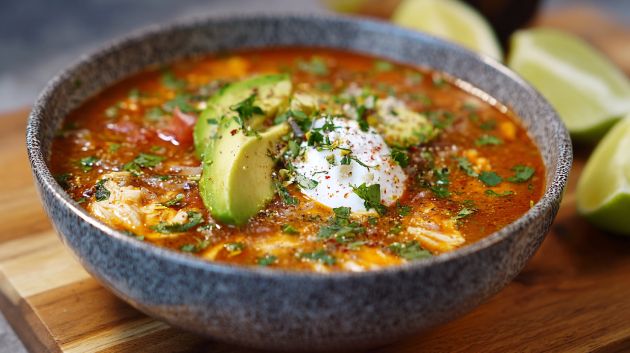 Creamy Green Enchilada Chicken Soup (Slow Cooker Magic)