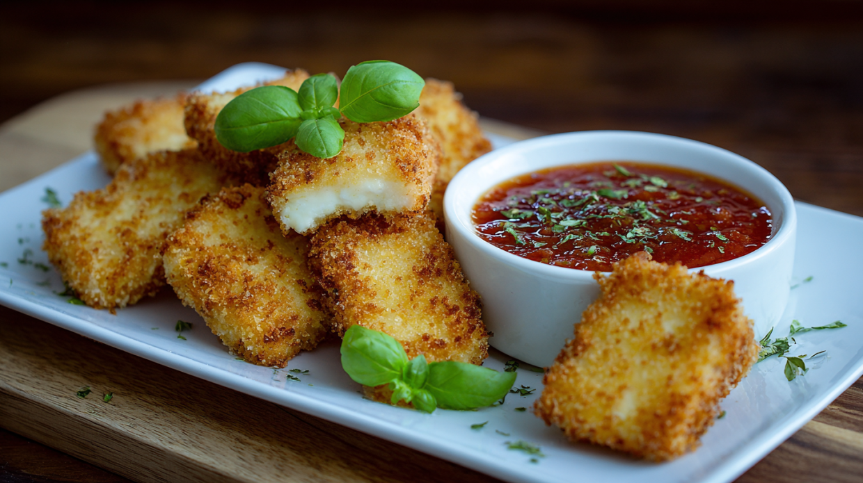 Crispy Homemade Mozzarella Sticks – Ooey Gooey Perfection