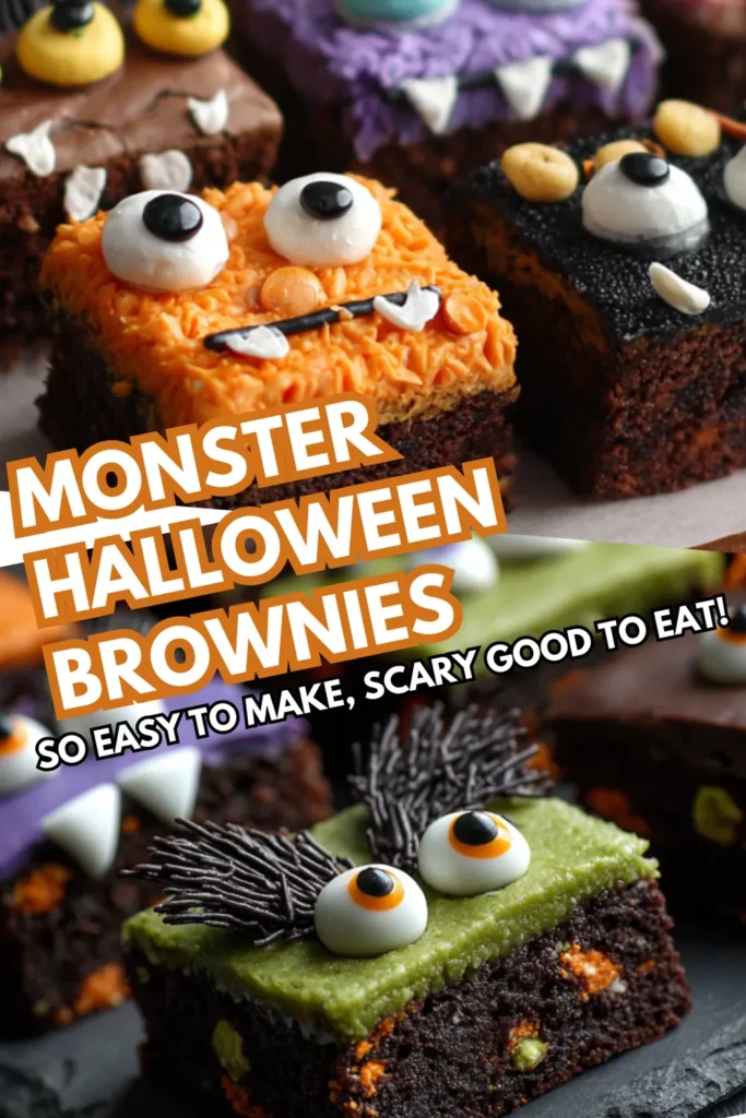 Halloween Monster Brownies