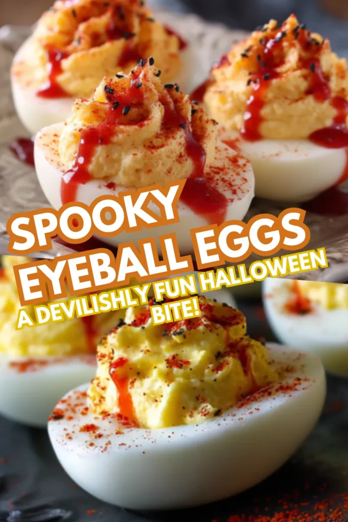 Spooky Deviled Eggs