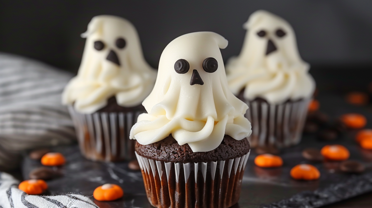 Ghost Cupcakes – Cute & Spooky Halloween Dessert