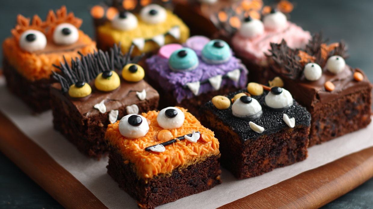 Halloween Monster Brownies – Spooky Chocolate Treats