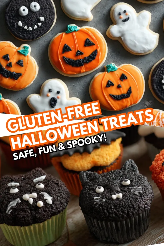 Gluten-Free Halloween Treats Everyone Can Enjoy: Mummy Crispy Rice Bars 2 19 gluten free halloween treats
