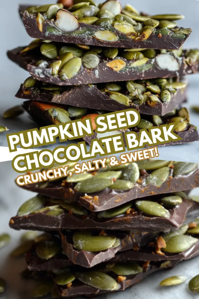 Pumpkin Seed Chocolate Bark Recipe 2 29 pumpkin seed chocolate bark 1