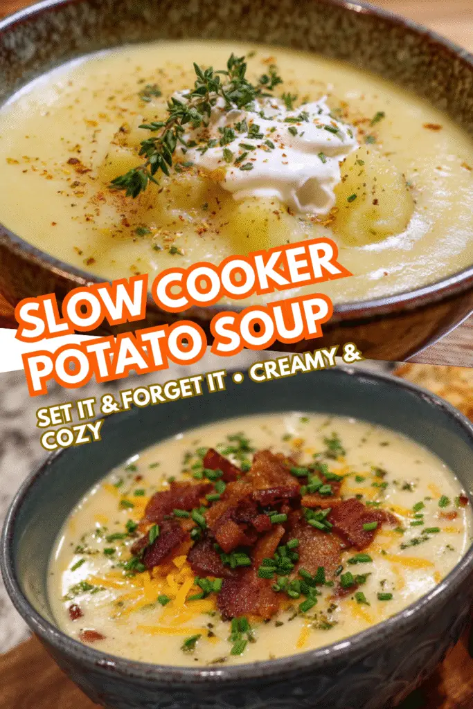 Crockpot Potato Soup (Set It and Forget It, Ultra Creamy) 2 3 1