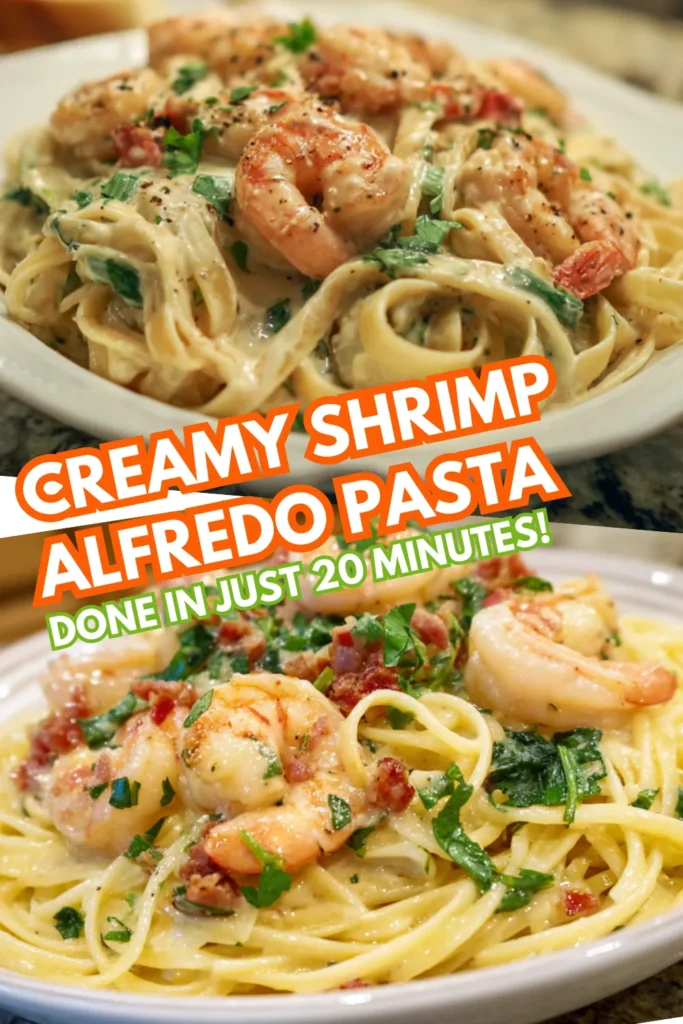 Creamy Shrimp Alfredo Pasta in 20 Minutes 2 38 shrimp alfredo pasta 1