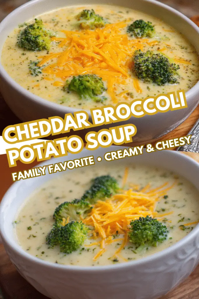 Cheddar Broccoli Potato Soup (Family Favorite, Creamy & Cozy) 2 7 1