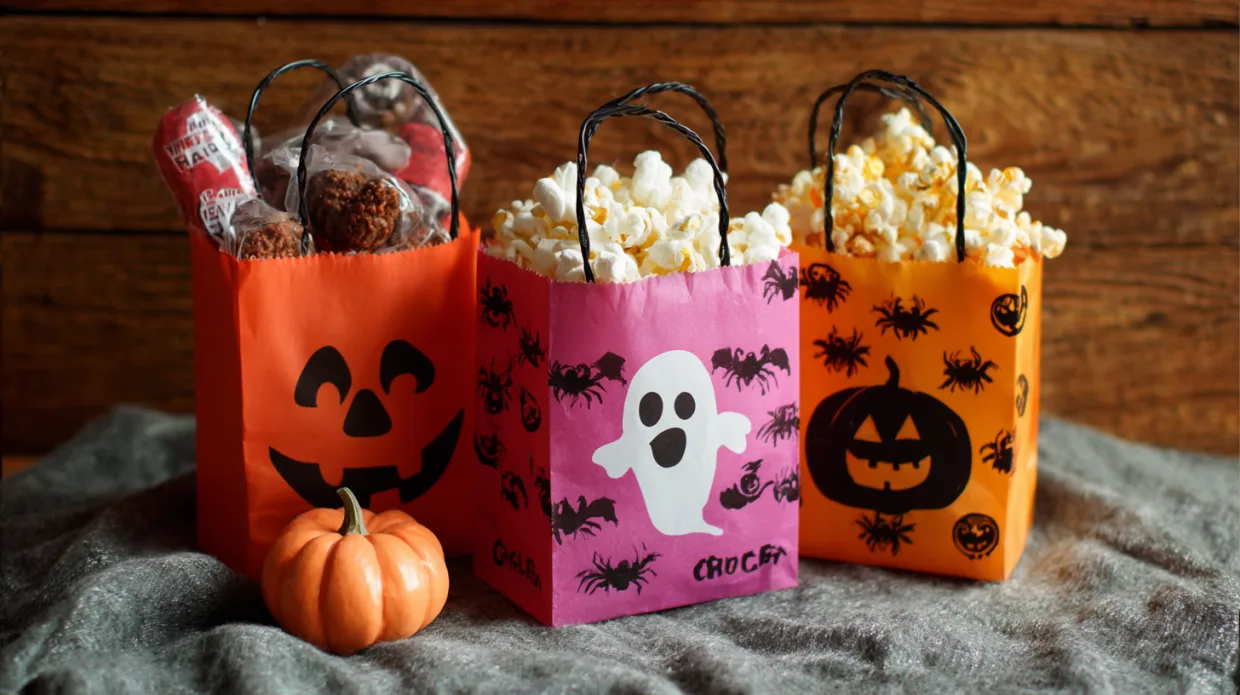 DIY Halloween Treat Bags Filled with Fun Snacks (Kid-Approved & Party-Ready)