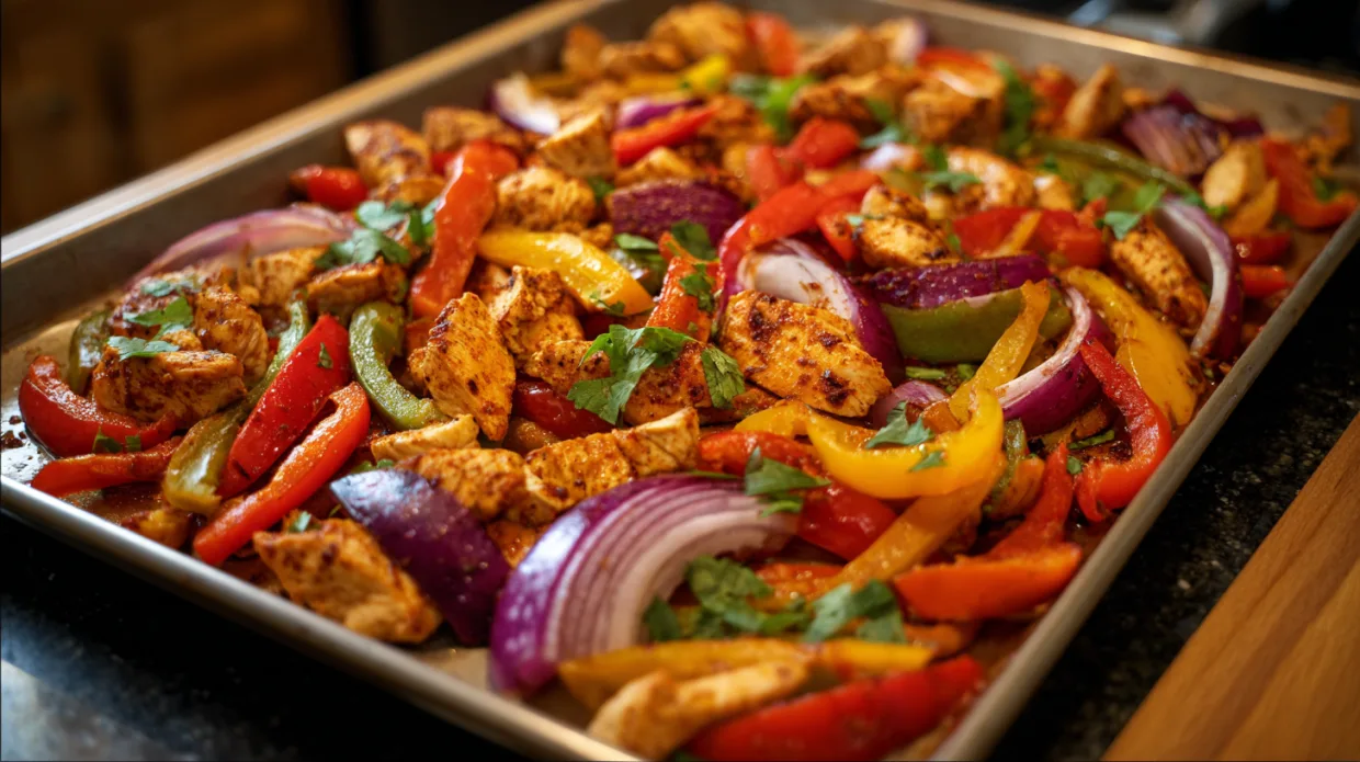 Sheet Pan Chicken Fajitas Recipe (Easy Weeknight Tex-Mex Magic)