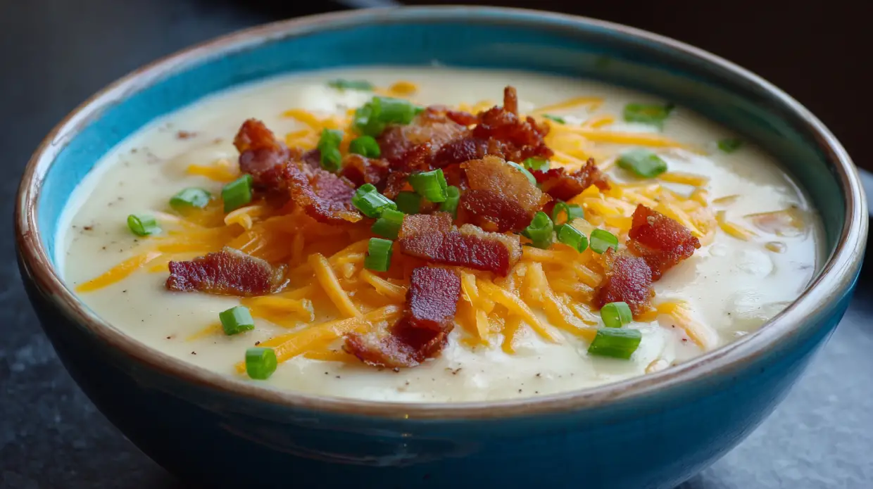 Loaded Potato Soup with Bacon & Cheddar (Easy Comfort Food You’ll Crave)