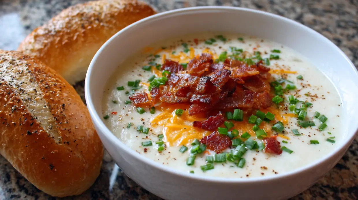 Baked Potato Soup | Classic American Comfort