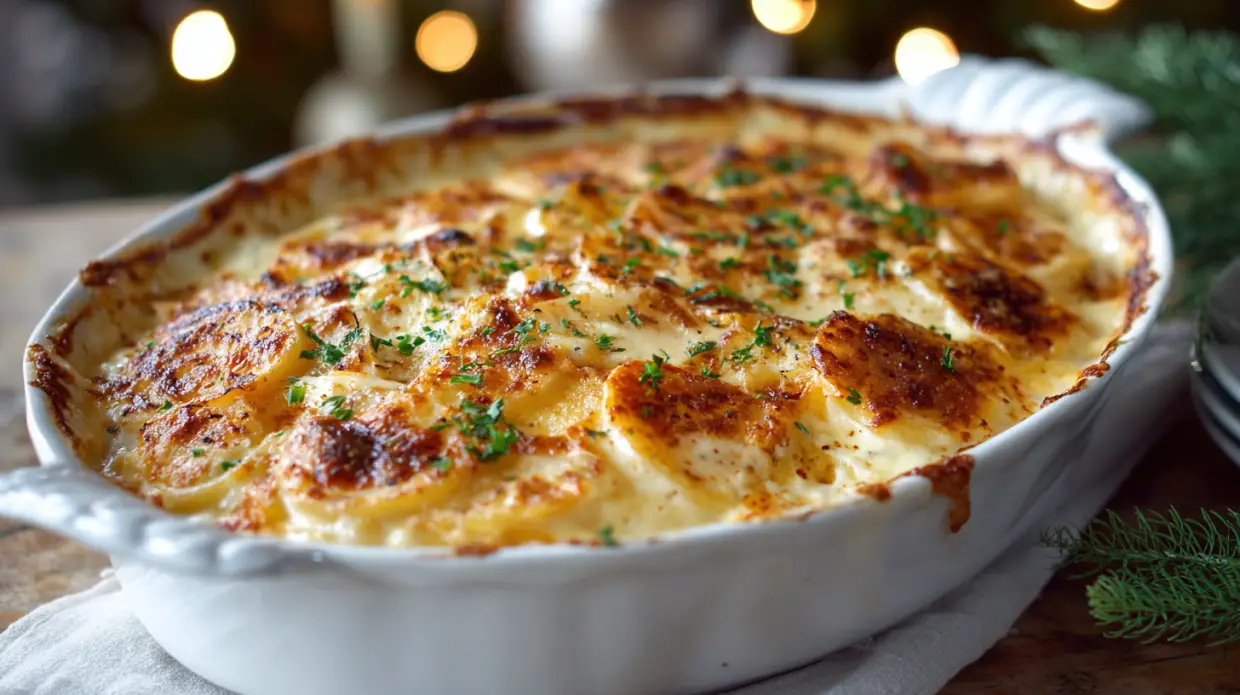 Creamy Scalloped Potatoes | Classic Christmas Side