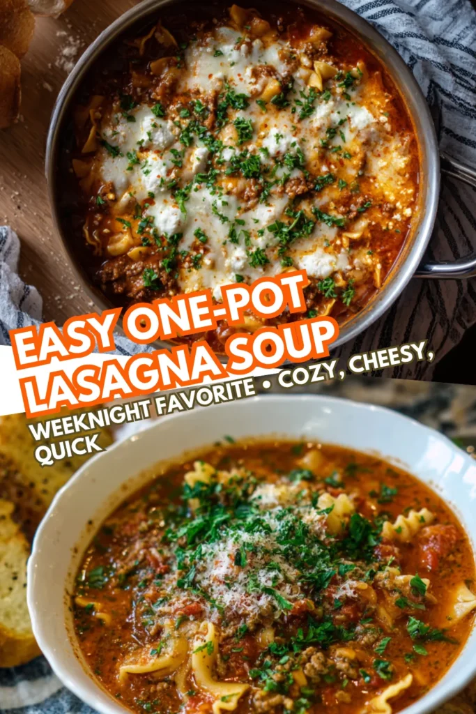 One-Pot Lasagna Soup (Weeknight Favorite: Saucy, Cheesy & Ready Fast) 2 28 1