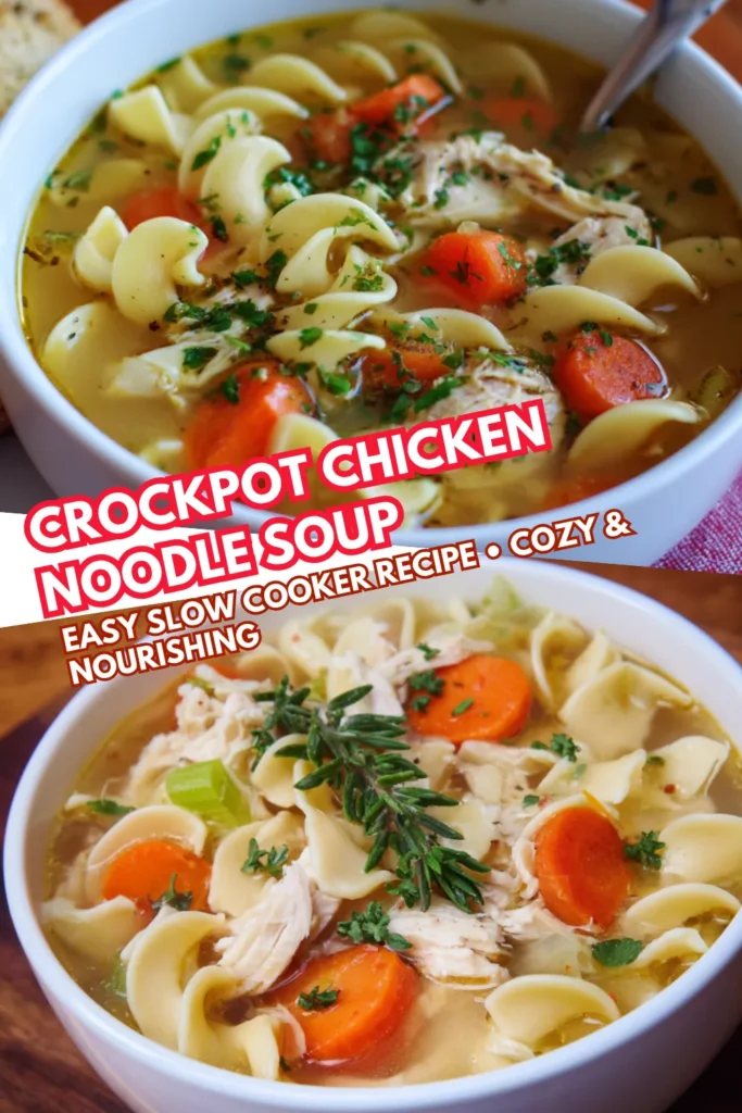 Crockpot Chicken Noodle Soup | Easy Slow Cooker Recipe 2 63 1