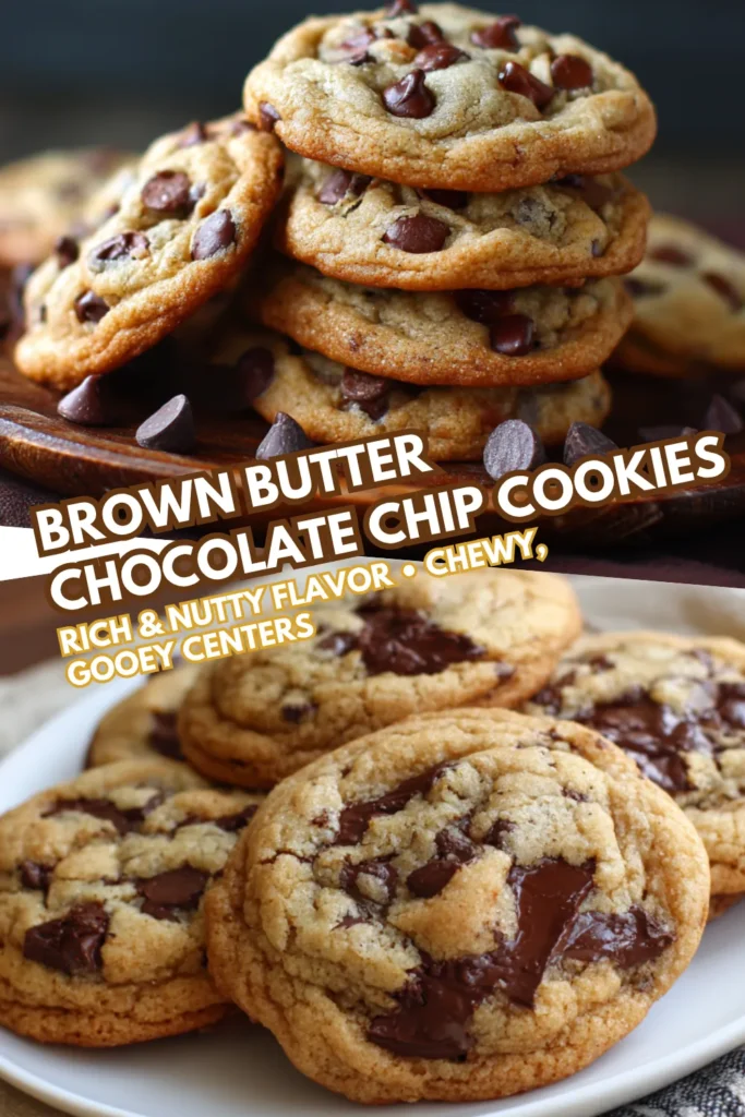 Brown Butter Chocolate Chip Cookies | Rich & Nutty Flavor (Bakery-Soft with Toffee Edges) 2 72 1